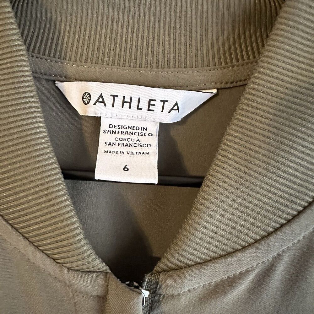 Athleta Women's Brooklyn Utility Jumpsuit Long Sleeve Moss green gorpcore Size 6 - Picture 5 of 9